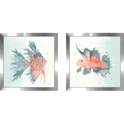 " Splash V " 2 - Pieces Painting Print