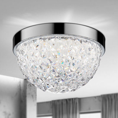Castor Crystal LED Flush Mount