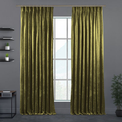 Velvet Semi-shee Single Curtain Panel