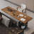 Brown Rectangular Solid Wood Desks-108339645
