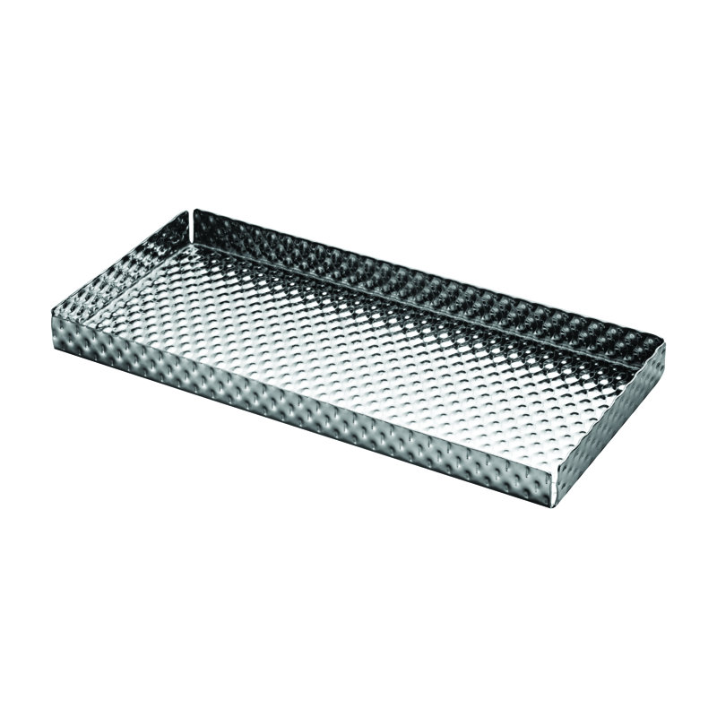 Plateau en acier inoxydable MEPRA Fashion 18/10, H 0,79 po x L 10,24 po x l 4,72 po
