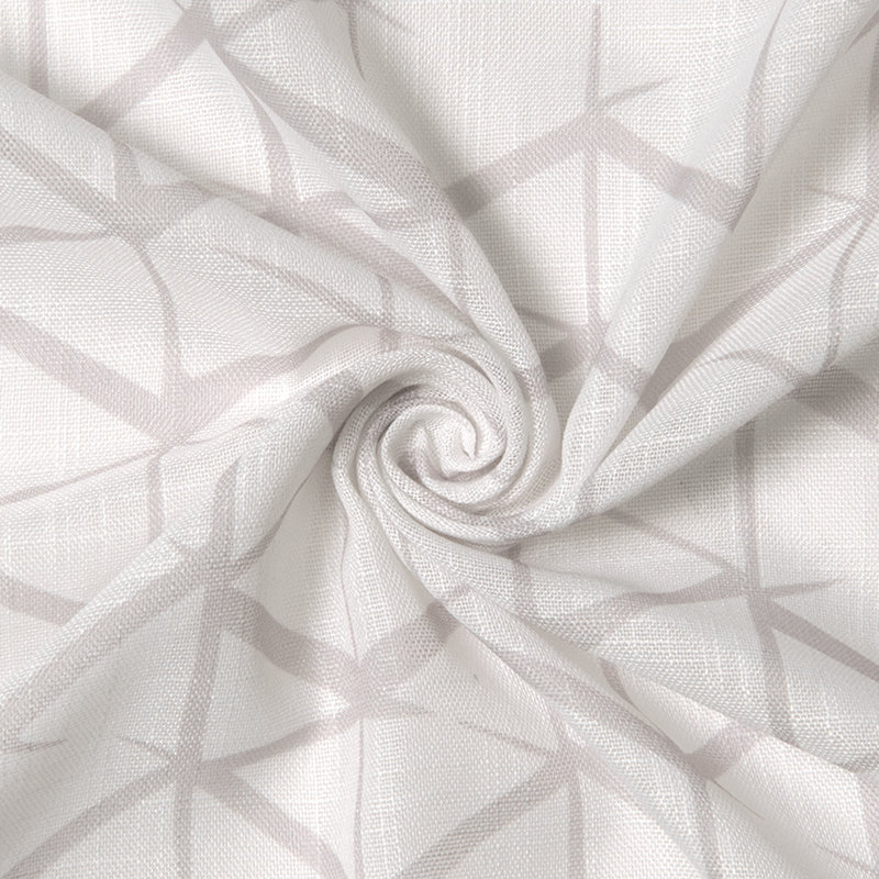 Paire de rideaux semi-transparents avec œillets Affer, Naturel
