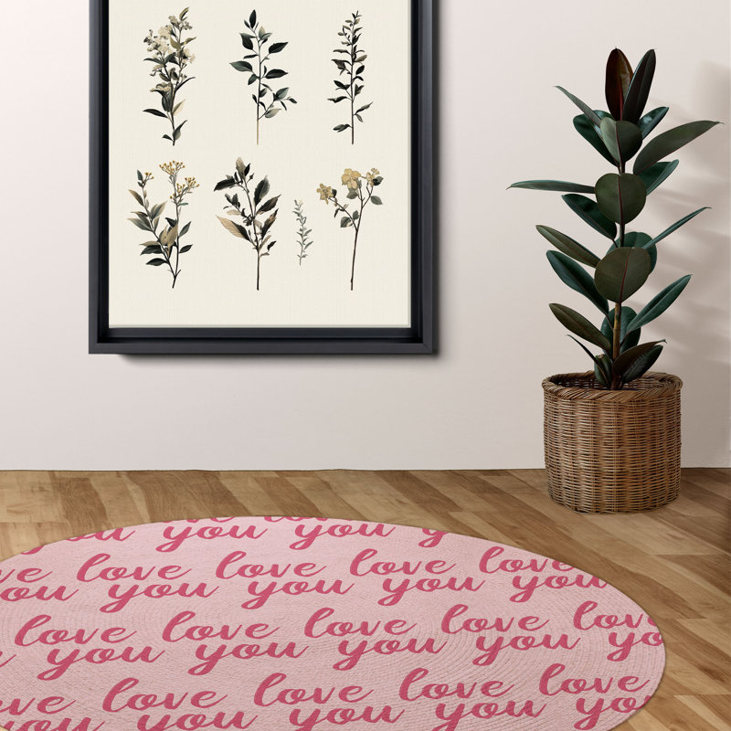 Tapis tressé Cupidon, Rond 5 pi