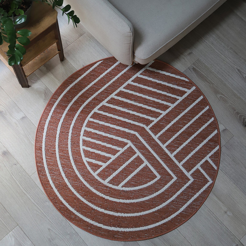 Round Anilyah 129cm X 129cm Area Rug