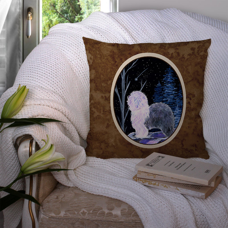 Starry Night Outdoor Reversible Throw Pillow