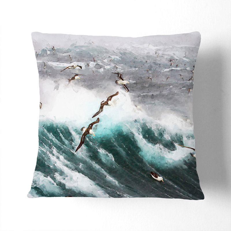Square Throw Cushion, 40cm H x 40cm W x 15cm D