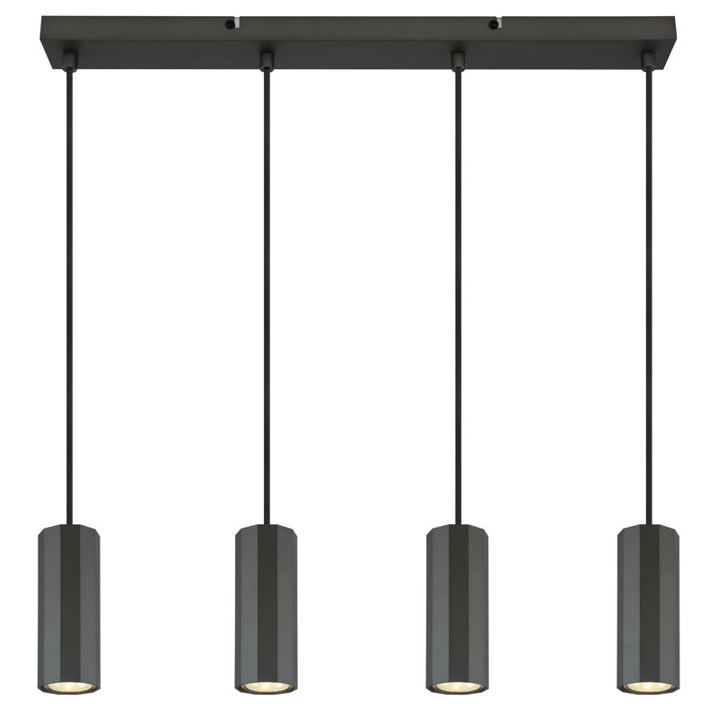 Alph 4 - Light Natural Pendant, Matte grey