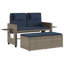 Banc de patio inclinable avec coussins vidaXL-99049280