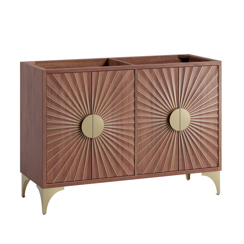 Base de meuble-lavabo double 47 po Modway seulement en brun