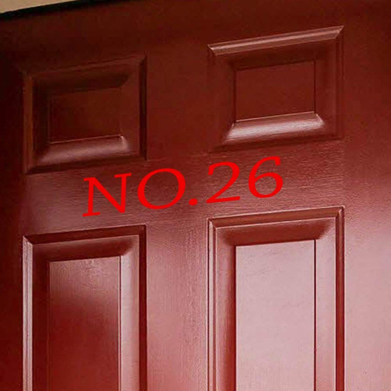 Autocollant de maison 3 po, Rouge, Oui