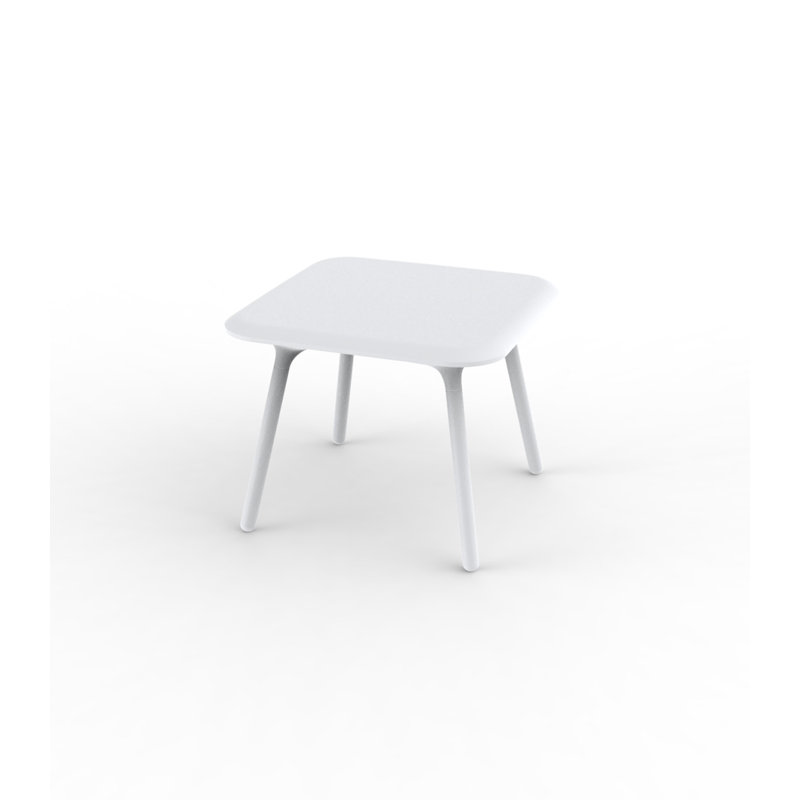 Table d'appoint en plastique Pal, Glace, Brun