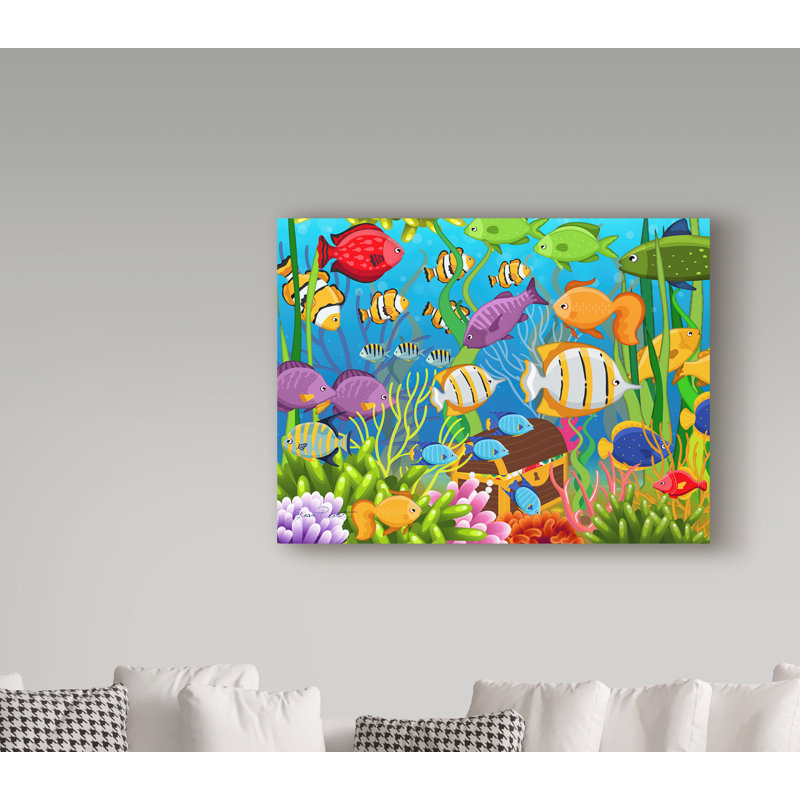 « color sea life », art sur toile, H 24 po x l 32 po x P 2 po