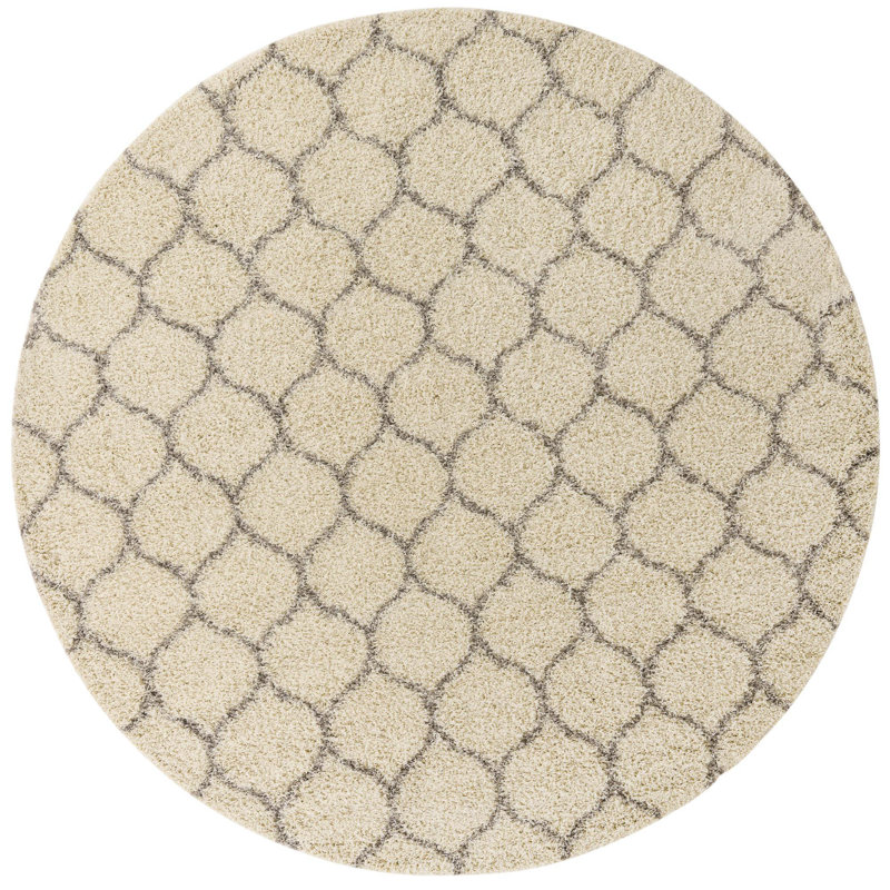 Geometric Indoor Rug, Round 10'
