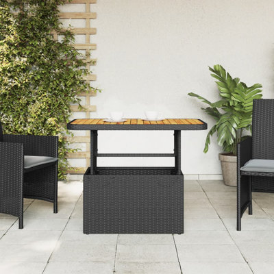 Randi Rectangular Solid Wood Outdoor Coffee Table - 90 cm W 55 cm D
