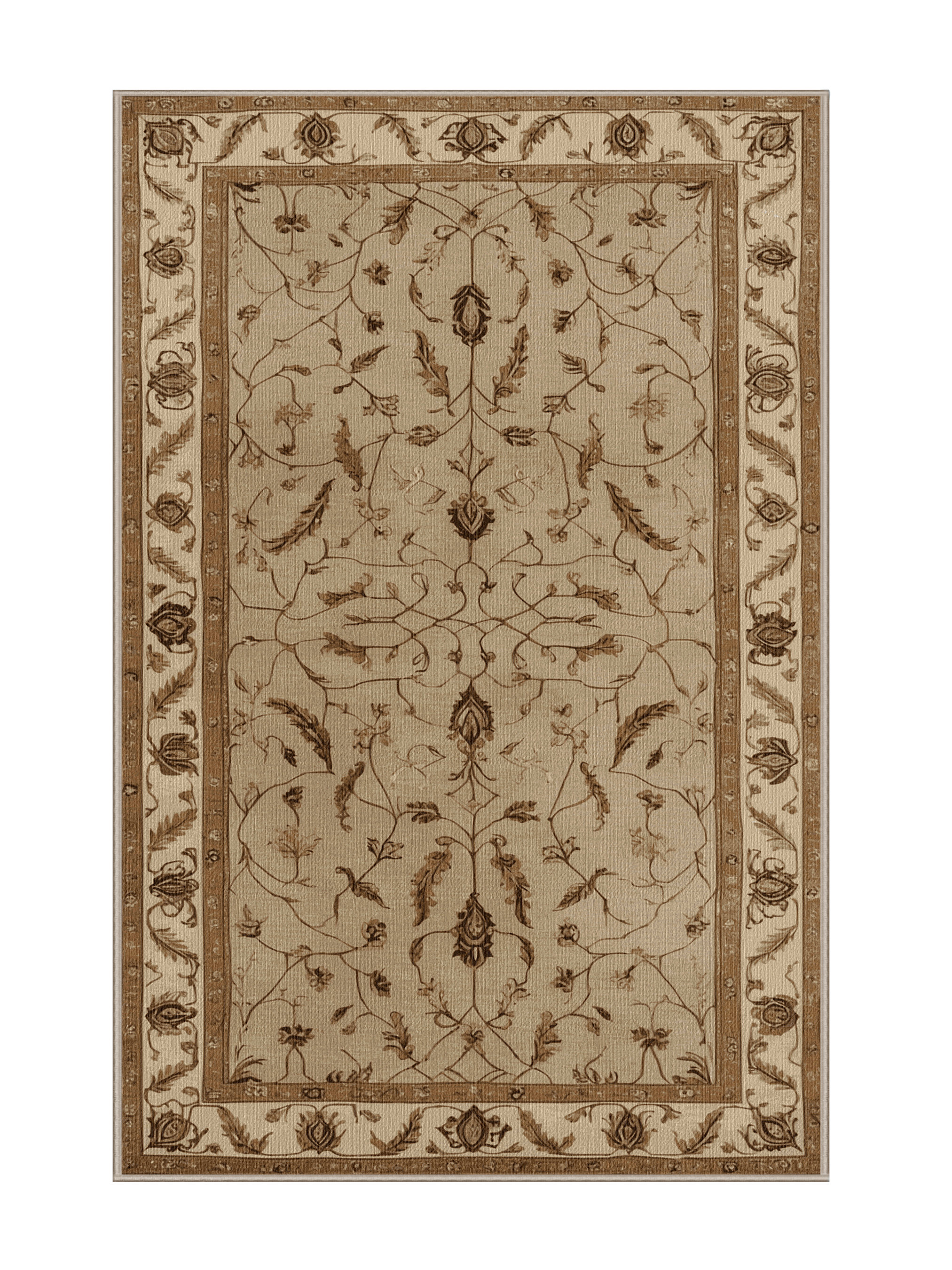 World Menagerie Machine Washable Persian Brown Area Rug - Wayfair Canada