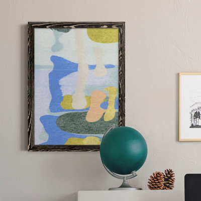 Rorschach Rainbow II - peinture sur toile encadrée