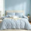 Ensemble de housse de couette à rayures douces 100% coton délavé-130824585-130824580