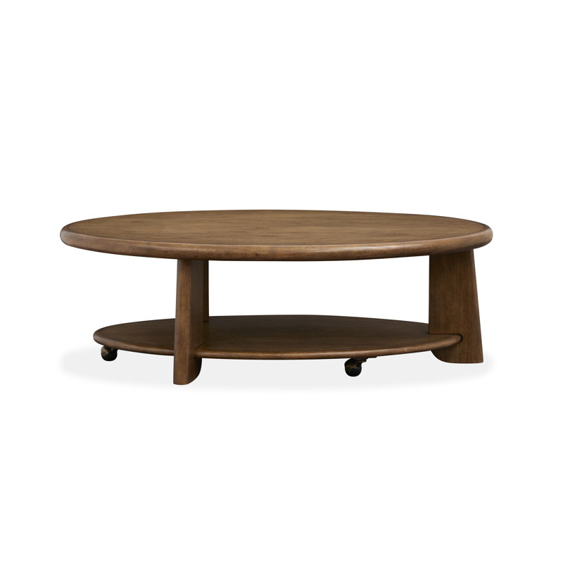 Fyfe Oval Cocktail Table With Casters