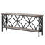 Console industrielle extra longue de 70,9 po, table de canapé étroite derrière le canapé avec tablettes de rangement ouvertes, table d'entrée rustique pour couloir, vestibule ou salon, structure en métal, gris rétro-1164197254