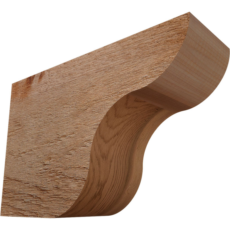 Queue de chevron Carmel, Cèdre rouge de l'Ouest, 8"H x 4"W x 12"L