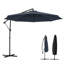 Parasols de patio réglables, fabrication en acier polyester bleu marine, solution d'ombrage d'extérieur moderne