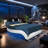 Upholstered Platform Bed Frame with led, Bluetooth connection to play music control-146953080