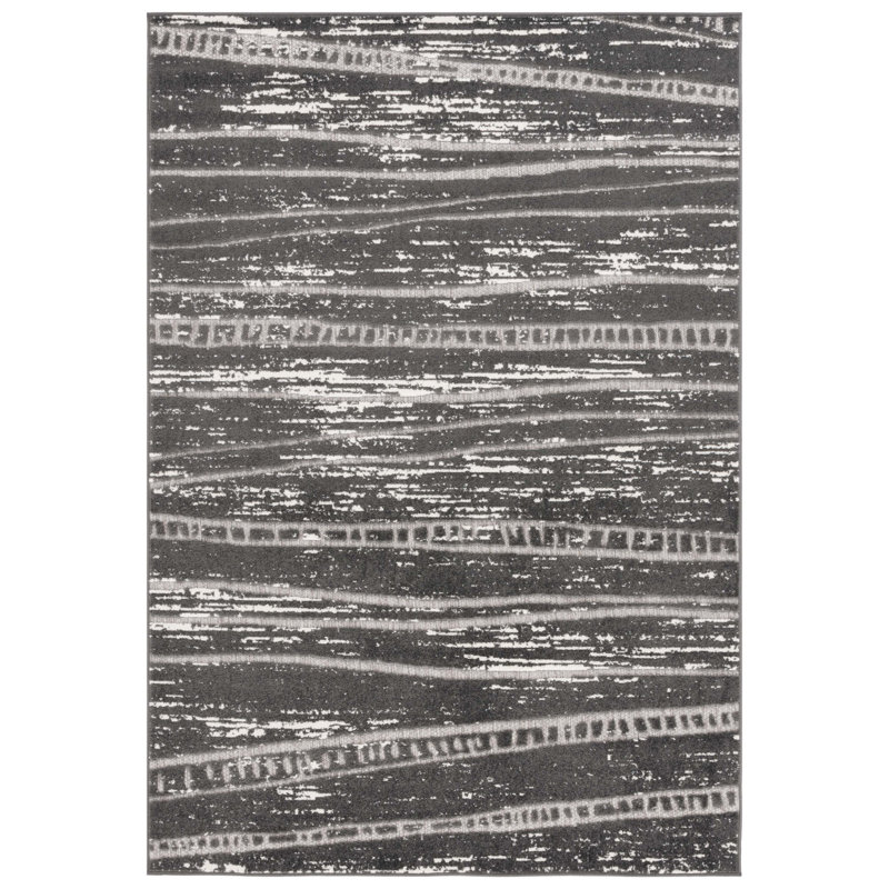 Jormo Performance Abstract Rug, Rectangle 5'3'' x 7'7''