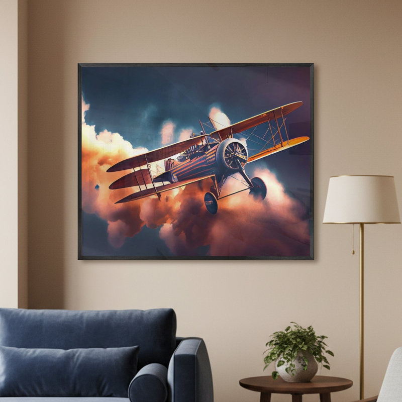 Single Picture Frame LED Illuminated Wall Art Wall Art on Glass / Aluminium, 50 cm H x 60 cm W