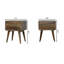 Table de chevet en bois massif Cevat