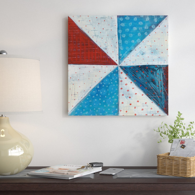 «Modern Americana IV» par Melissa Averinos, reproduction sur toile tendue sur toile tendue sur châssis, Toile tendue