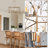 6-Light Dimmable Lantern Drum Crystal Chandelier