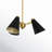 Avia 3 - Light Black/Brass Cone Pendant
