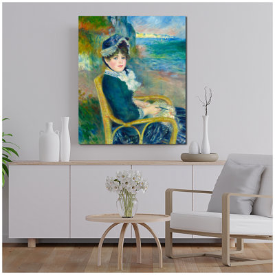«By the Seashore» par Pierre-Auguste Renoir, reproductions d'art classiques du monde, estampe numérique sur toile, 36 x 30 x 1,5 po