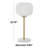 Metal White Table Lamp with Round Ribbed Shade