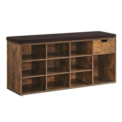 10 Pair Stackable Shoe Storage Cabinet