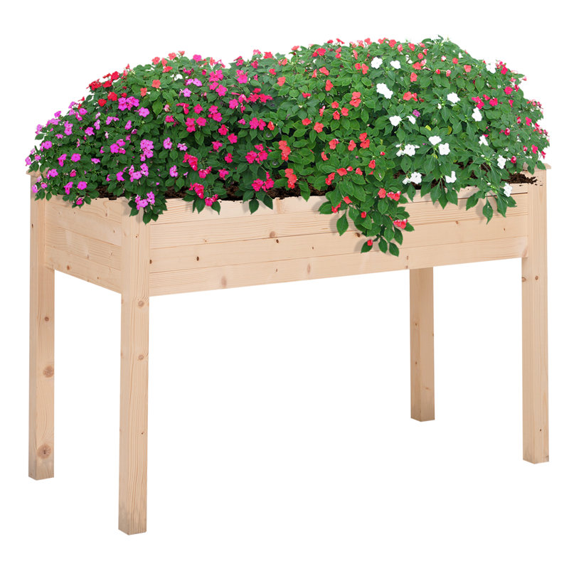 Wood Raised Garden Bed