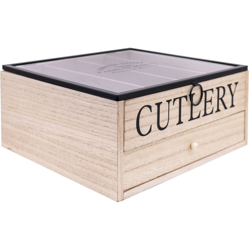 Cutlery Storage Box with Drawer