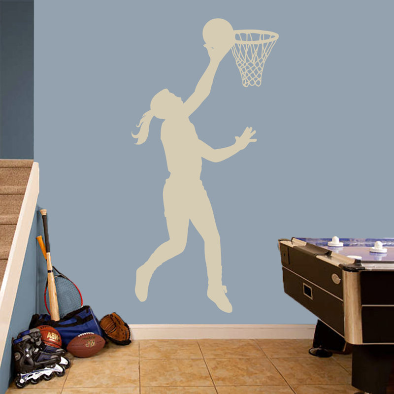 Adhésif décoratif basketball, Beige clair