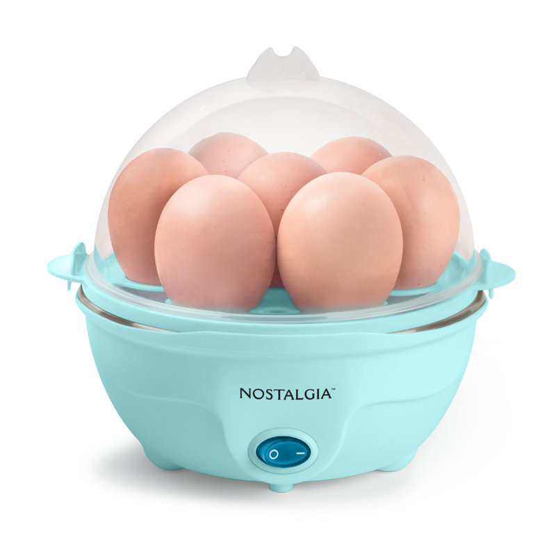 Cuiseur 7 œufs Nostalgia Premium, turquoise