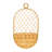 Hand-Woven Hanging Wicker Basket