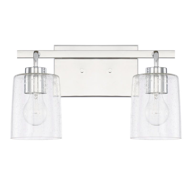 Éclairage de salle de bain à intensité variable 2 lumières Babson, Chrome