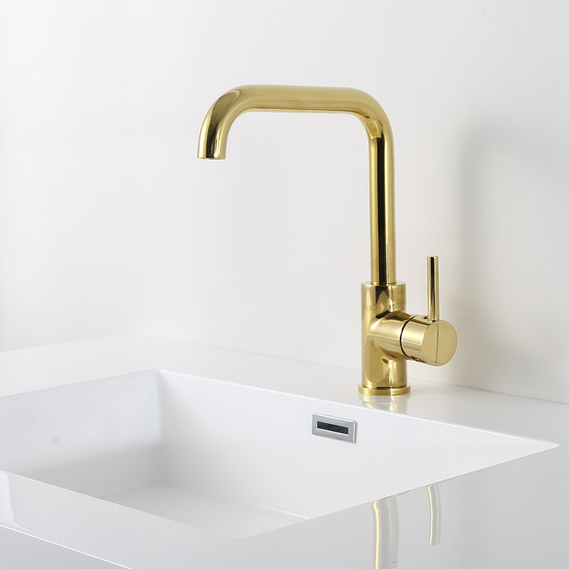 Single-handle Bathroom Faucet, Gold