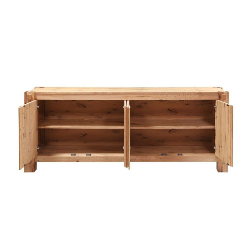 Alpine 80" Buffet In Distressed Oak