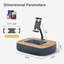 Adjustable Lap Beanbag Tablet  Stand, with Snack Bowl,360° Rotating Cli