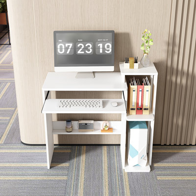 Petit bureau d'ordinateur, petit bureau d'ordinateur portable pour ordinateur portable, rétro