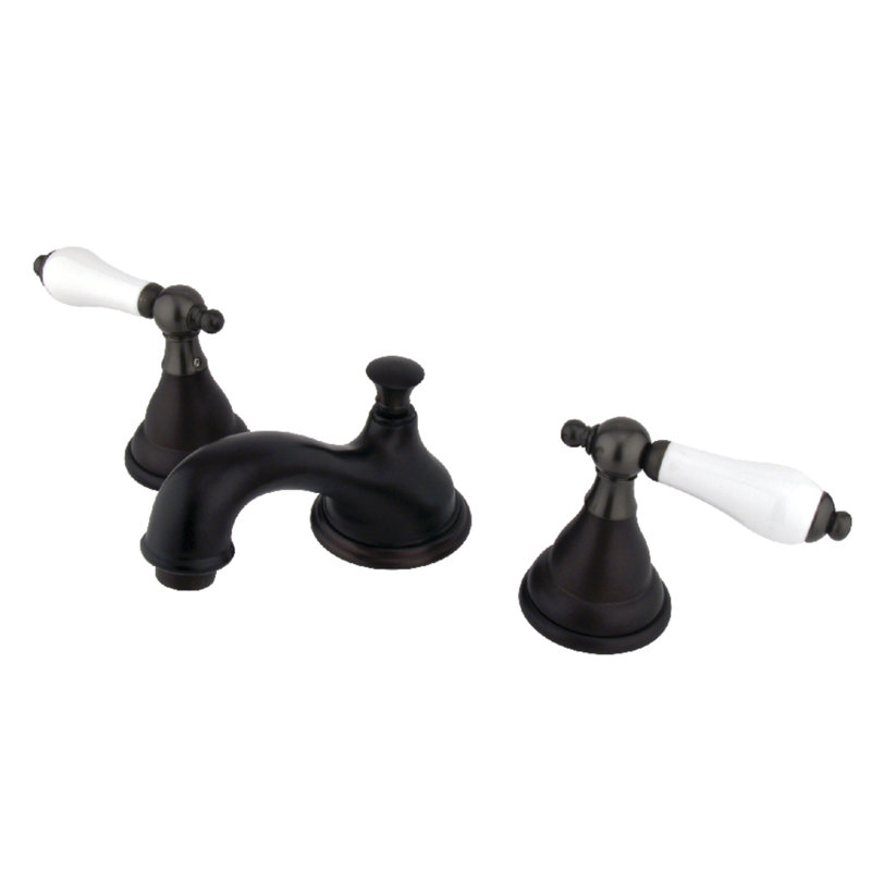 Widespread Bathroom Faucet with Drain Assembly, Oil Rubbed Bronze