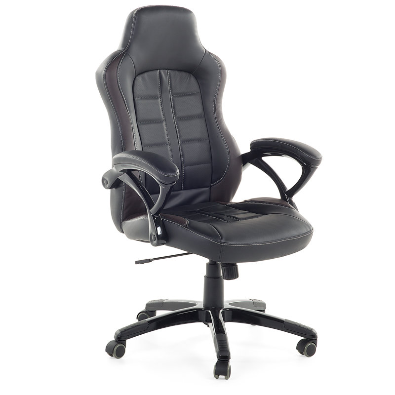 Office Chair, Black with Dark Brown