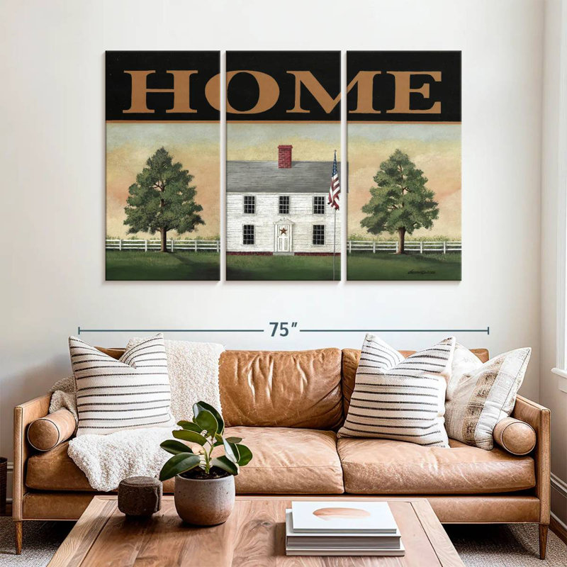 Kema Colonial Home Wall Sign, 42" H x 65" W
