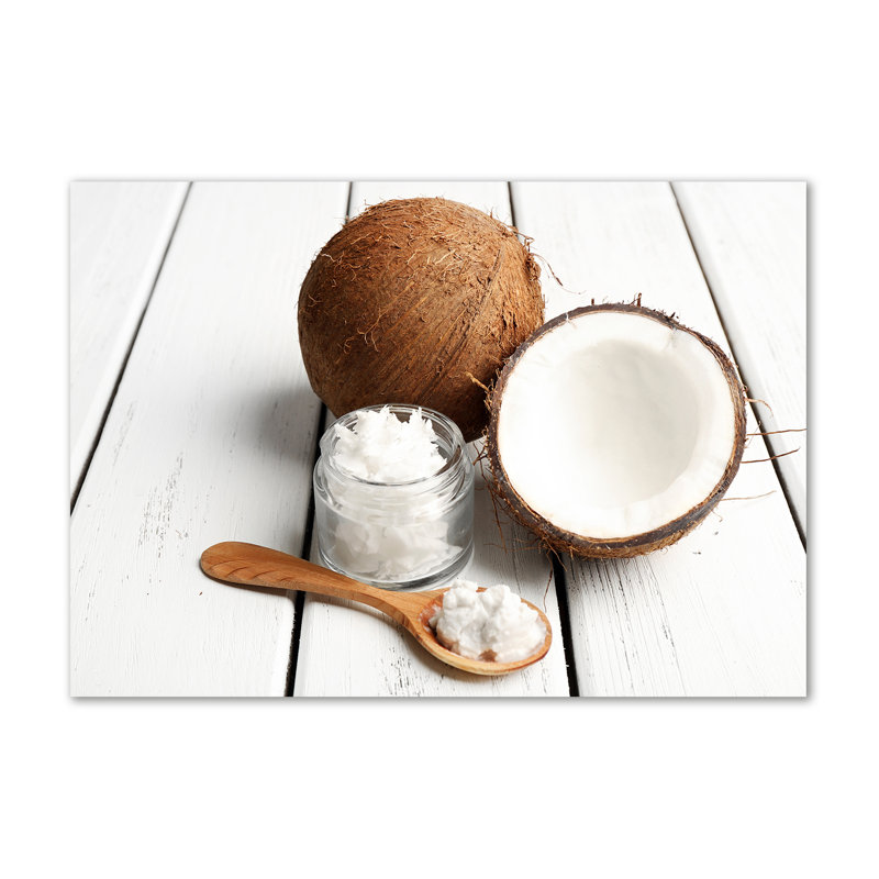 Coconut Oil - Wrapped Canvas Print