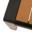 Table basse tendance en forme de V et 2 - Cadre en aluminium facile moderne et transparent